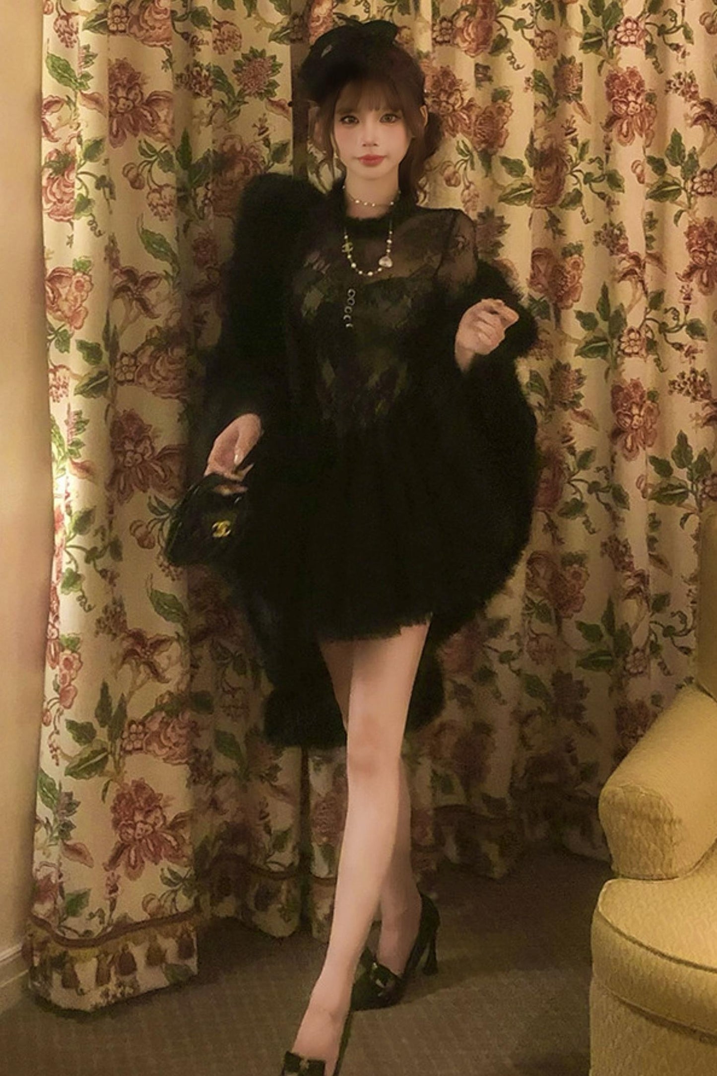 フレンチエレガンスフィッシュテールドレス