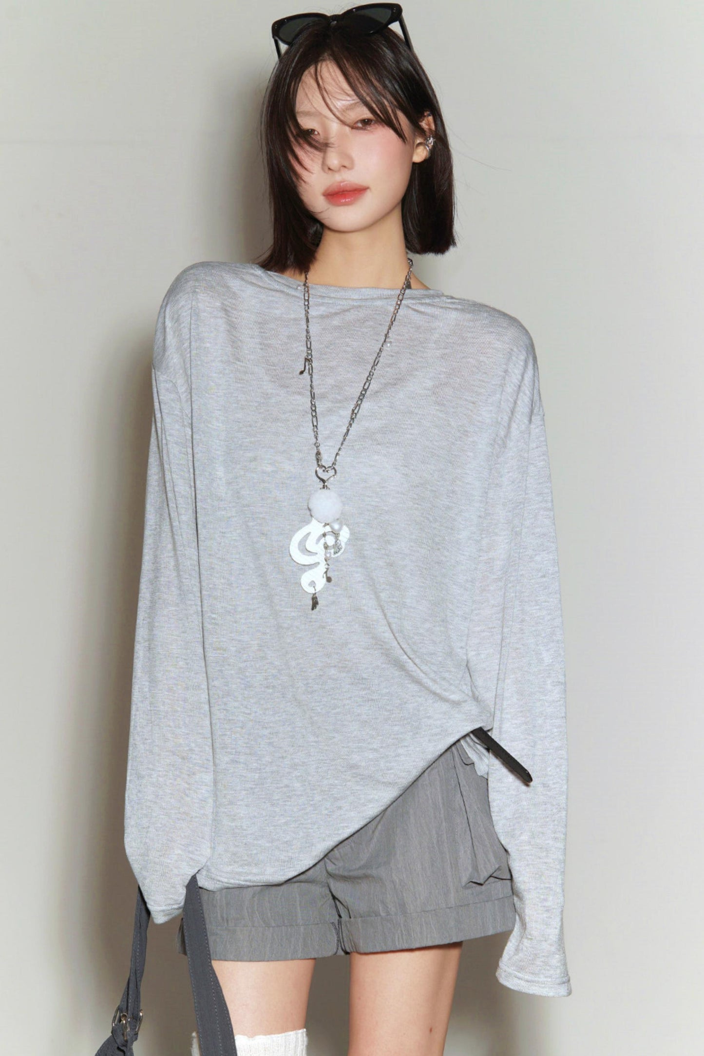 Cover-up Transparentes, lockeres Oberteil