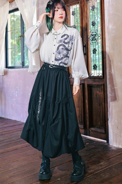 Dark Realm Chiffon Blouse