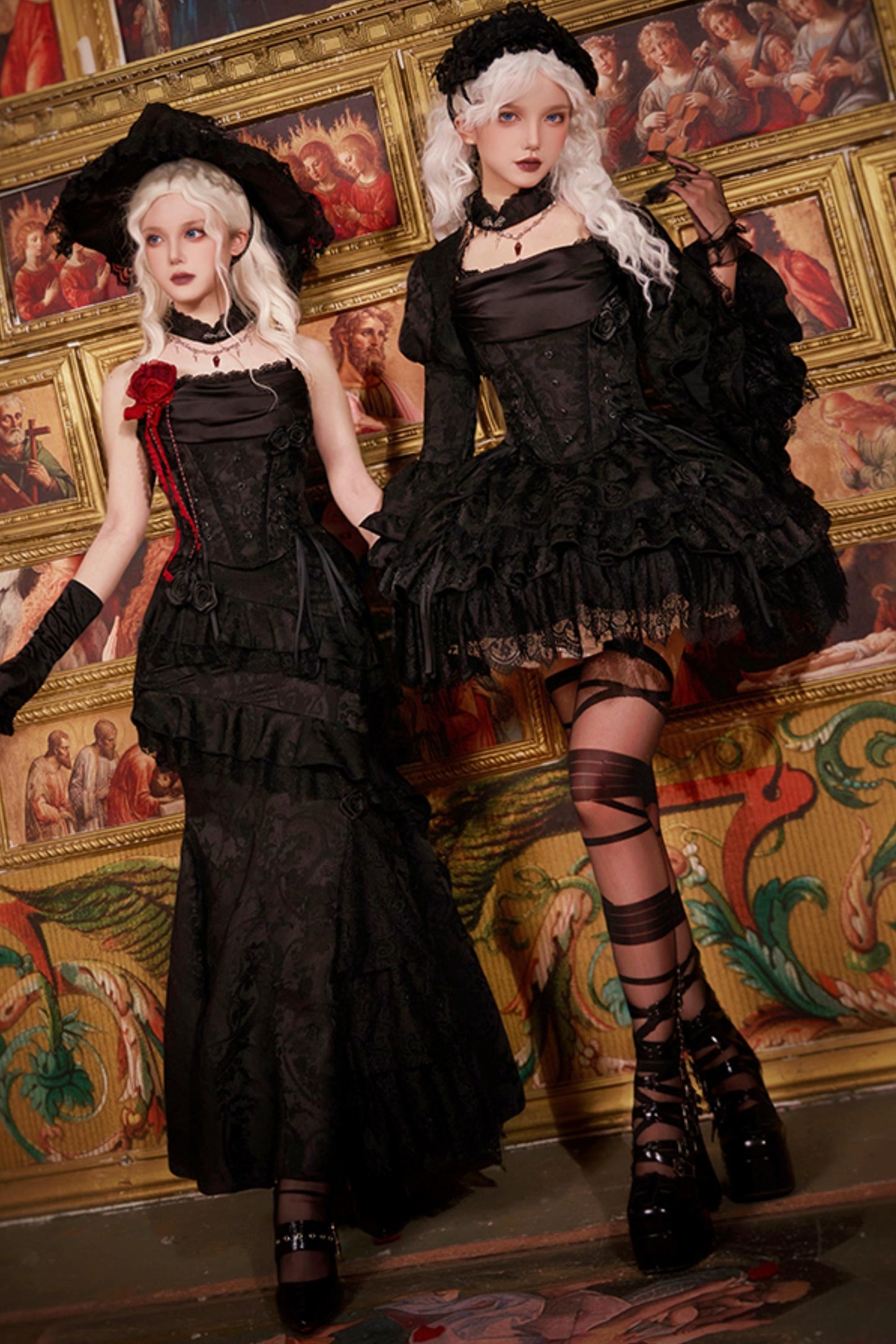 【予約商品】ソーサレスコルセットアンサンブルロリータセットアップ