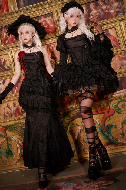 【予約商品】ソーサレスコルセットアンサンブルロリータセットアップ