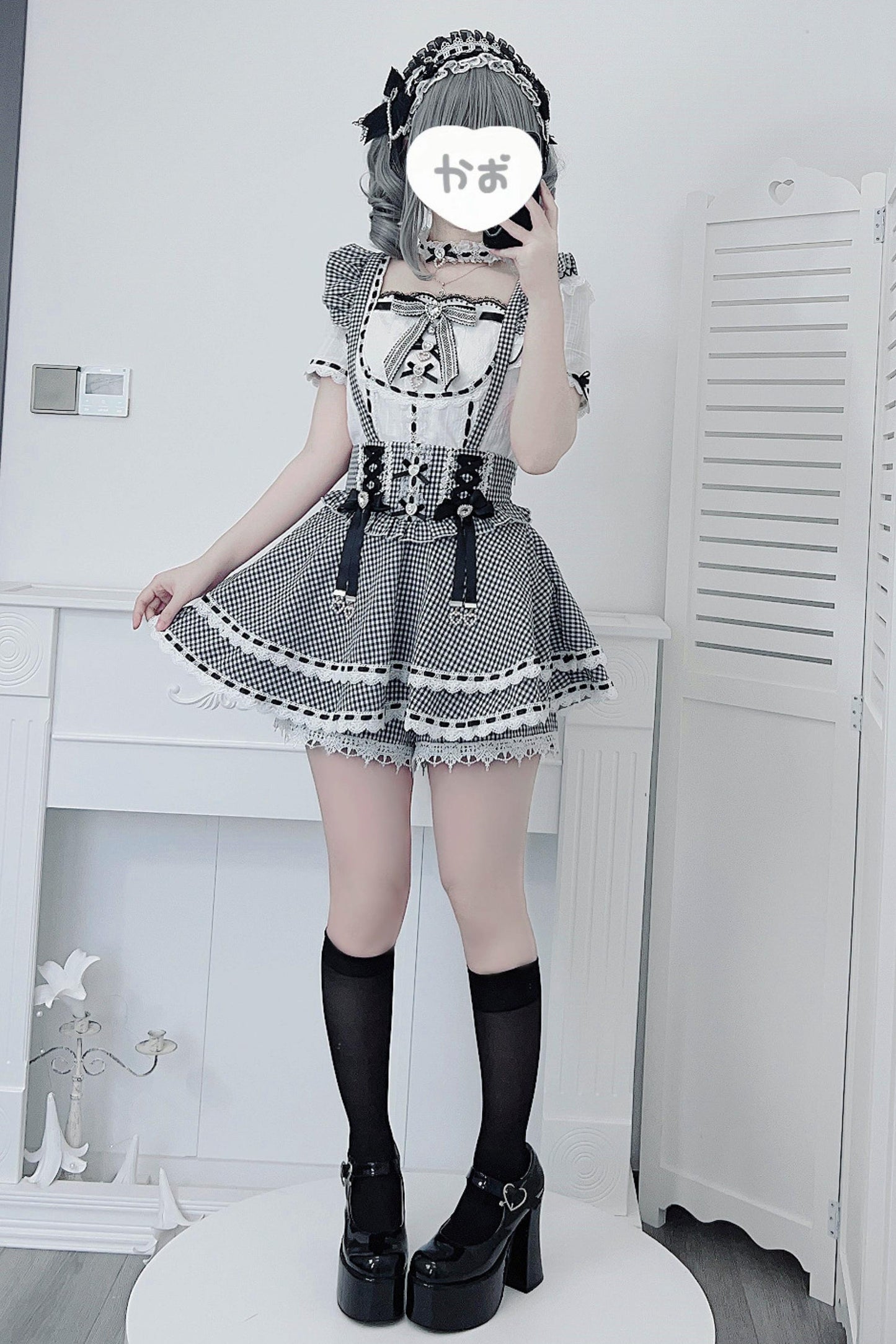 [Pre-order Item] Doll Girly Ryousangata Top + Skirt