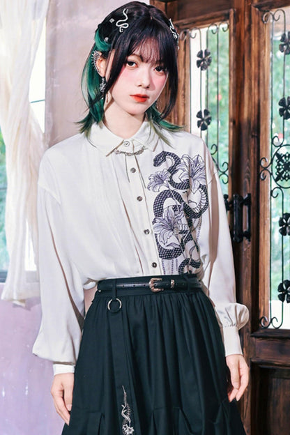 Dark Realm Chiffon Blouse