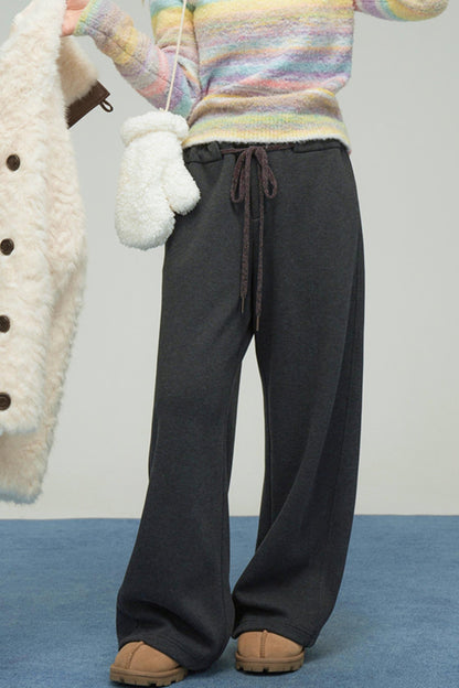 ギャラクシーグレーニットスウェットパンツ