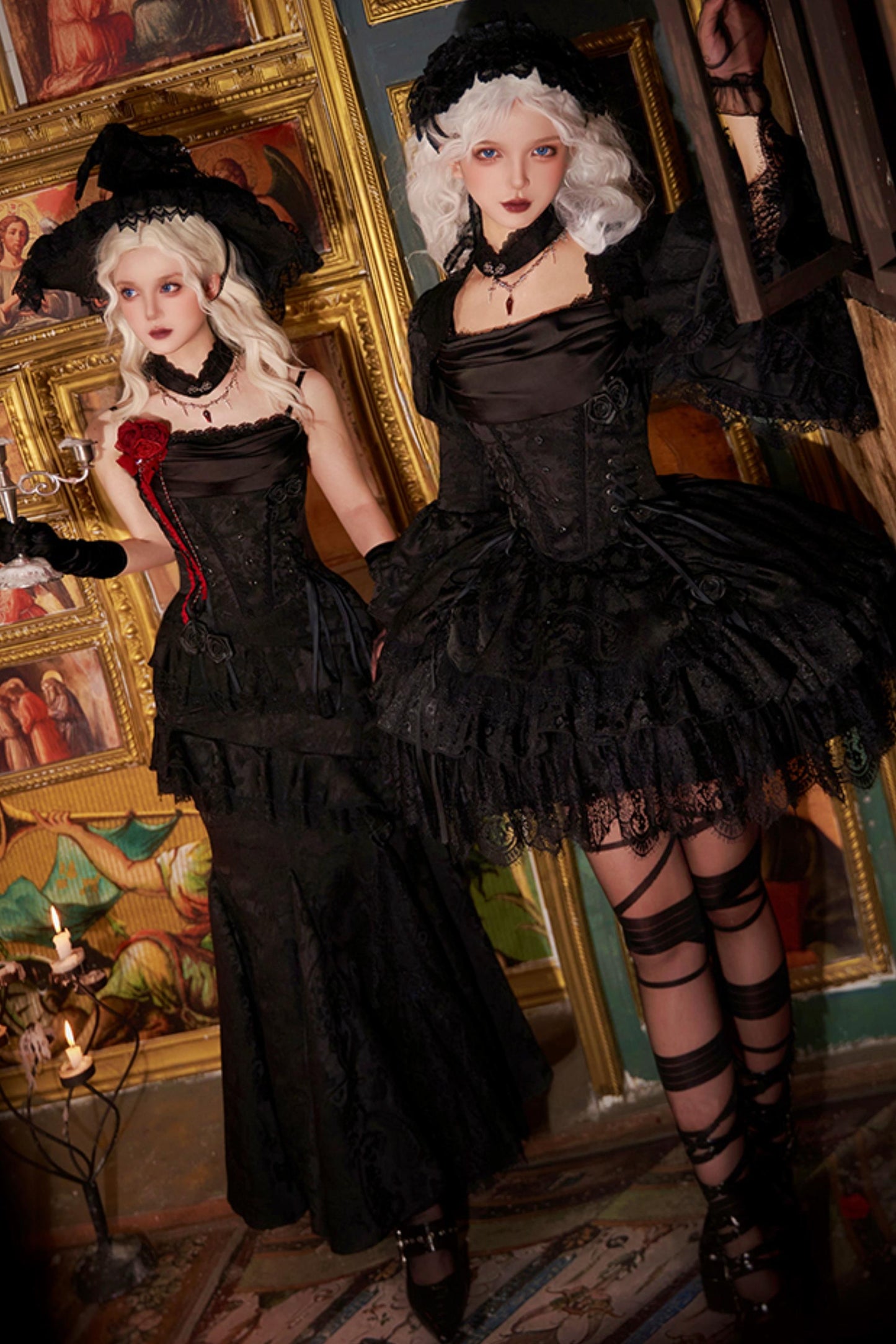 【予約商品】ソーサレスコルセットアンサンブルロリータセットアップ