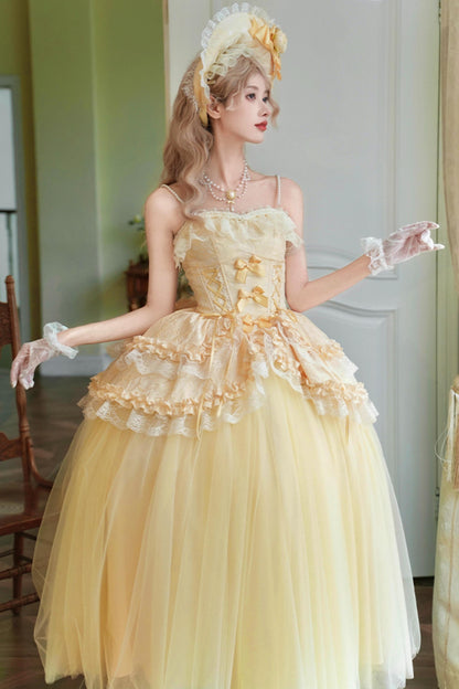 Flower Sweet Mesh Corset Lolita Setup