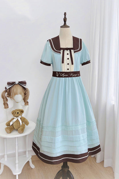 Classic Marine Lolita Dress + Accessories