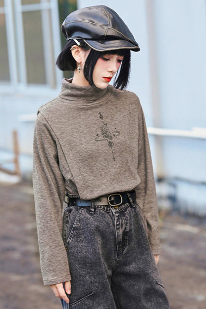 アンブライドチェスハイネックトップス