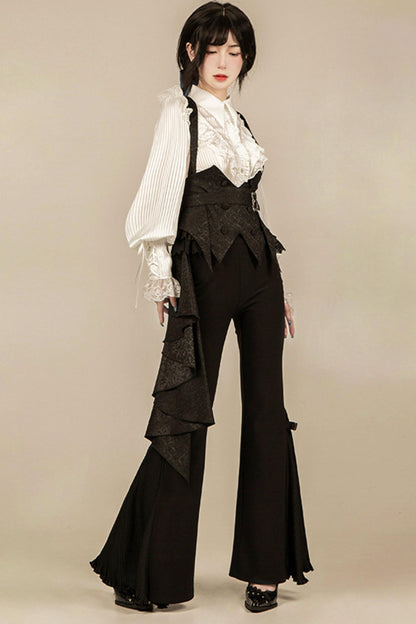 【予約商品】エレガントシフォンランタン袖シャツ