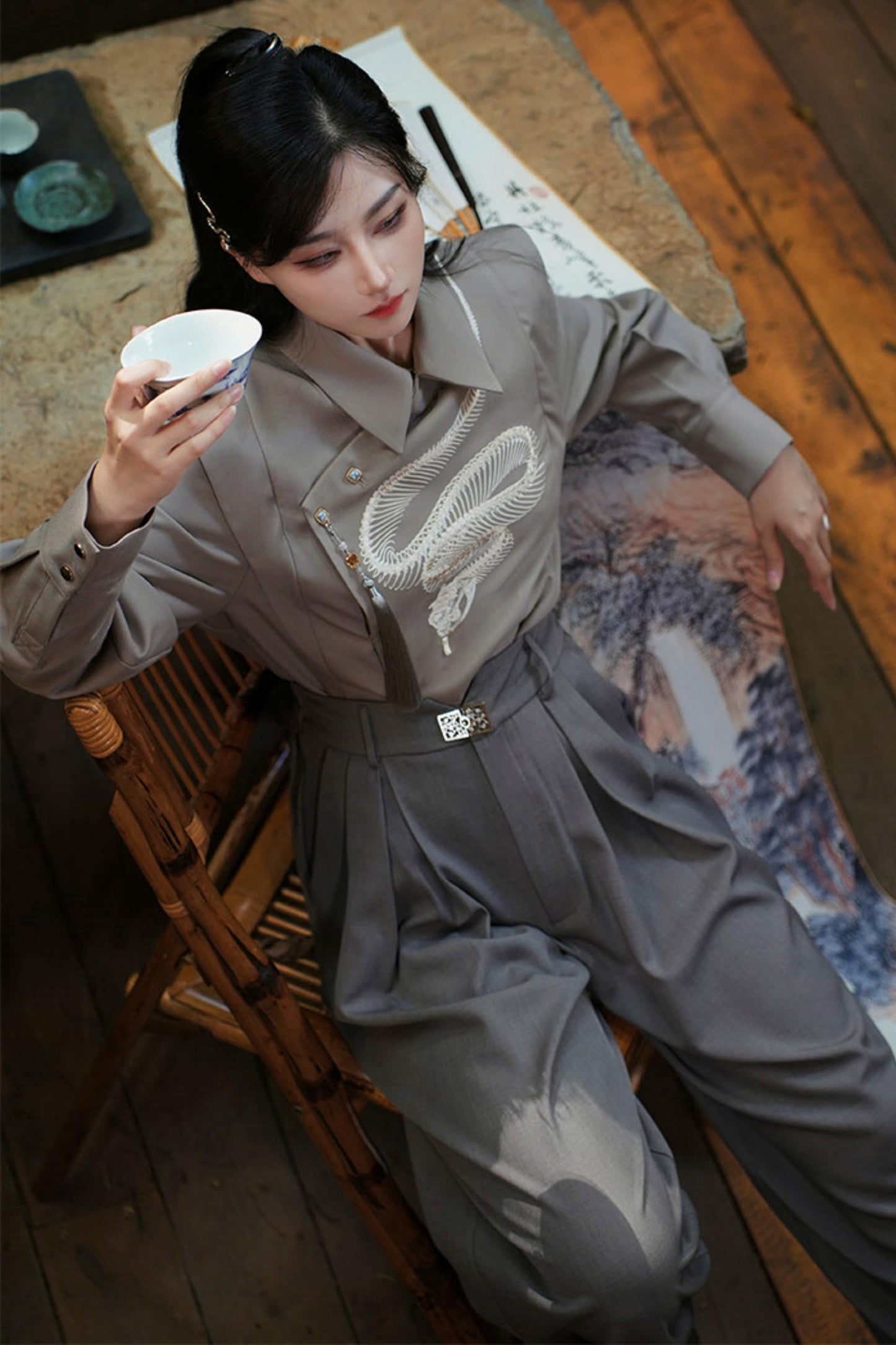 Snake Bone Prince Blouse