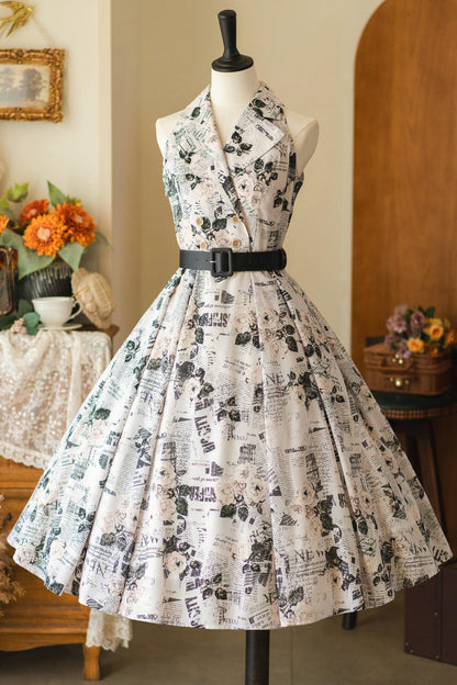 Französisch Elegantes Flare-Kleid