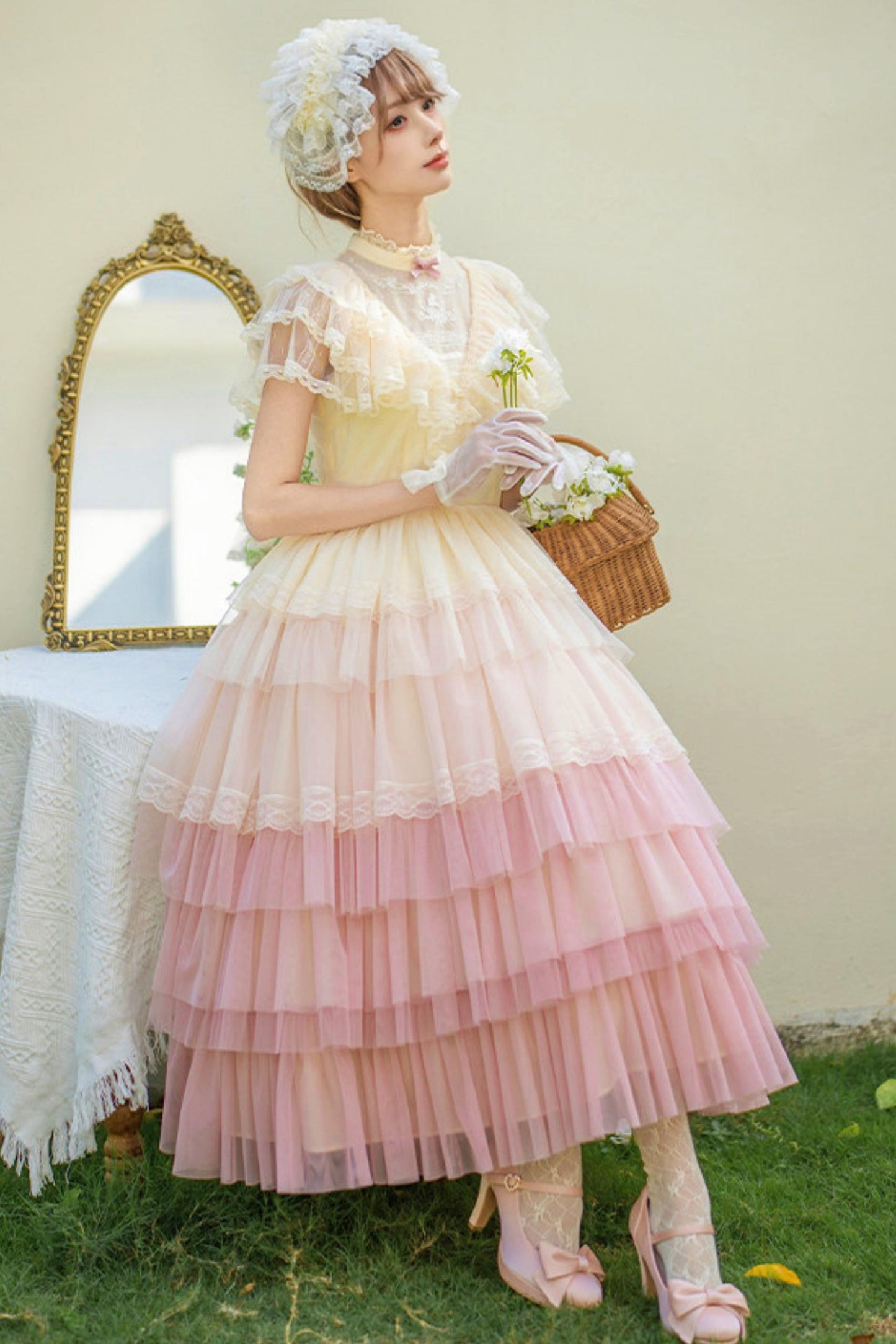 Sweet Gradient Princess Dress + Accessories