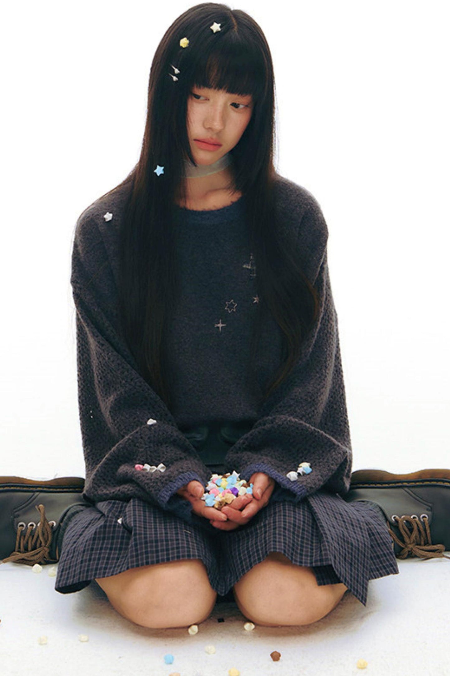 シックスポイントスターニットセーター