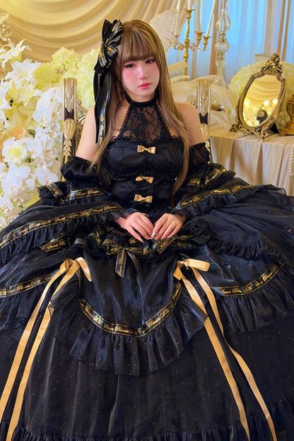 Elegant Gothic Lolita Dress + Accessories