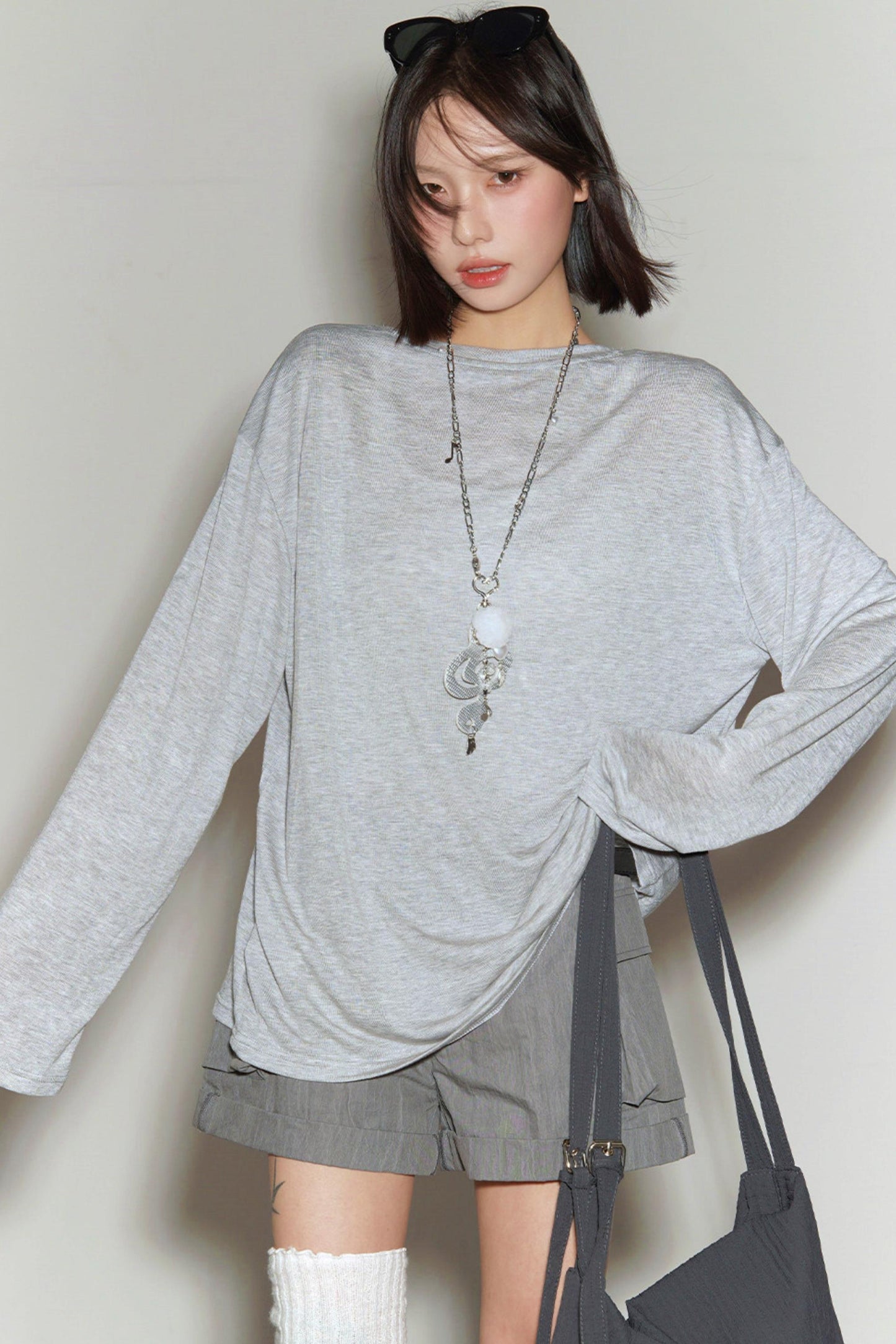 Cover-up Transparentes, lockeres Oberteil