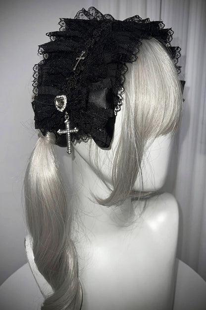 Gothic Young Lady Lace Dress + Accessories