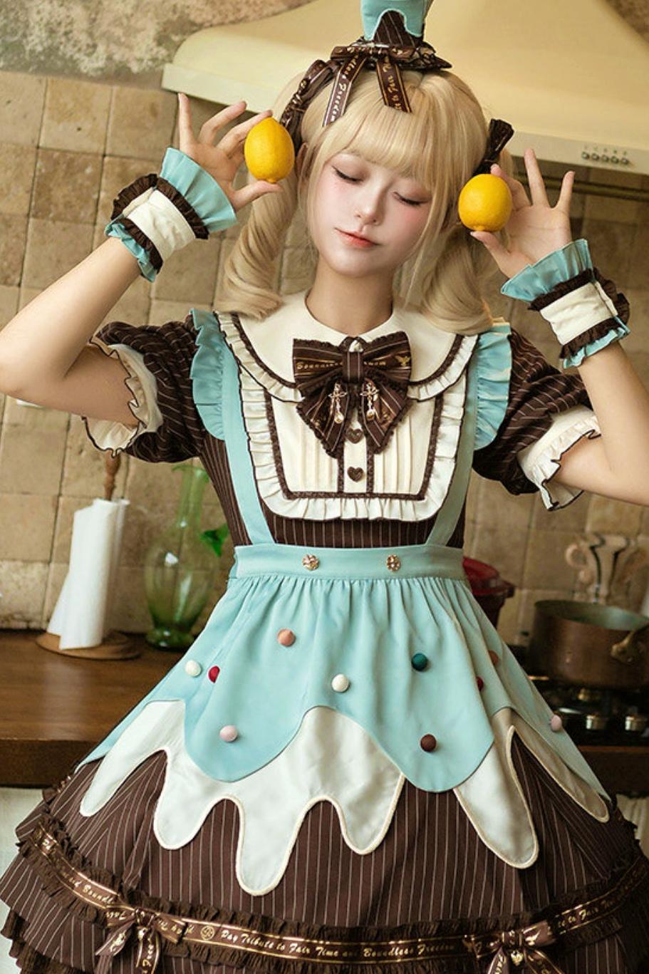Mint Chocolate Lolita Dress + Accessories