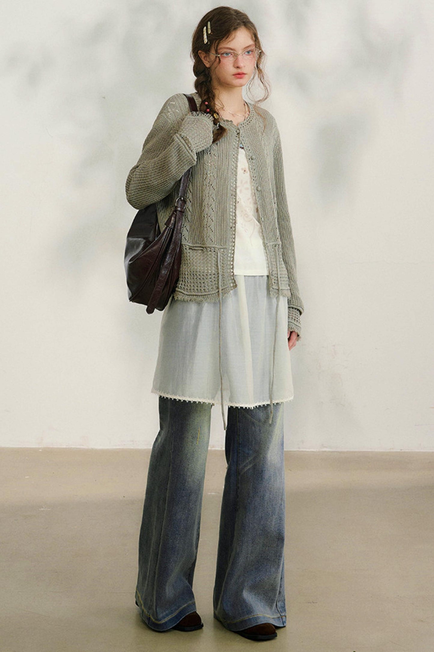 ルーズデニムパンツ