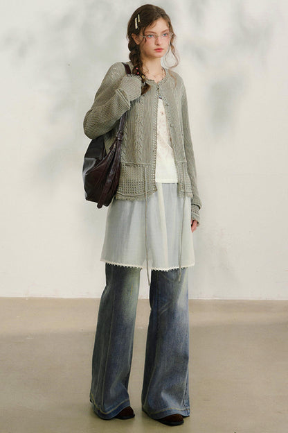 ルーズデニムパンツ