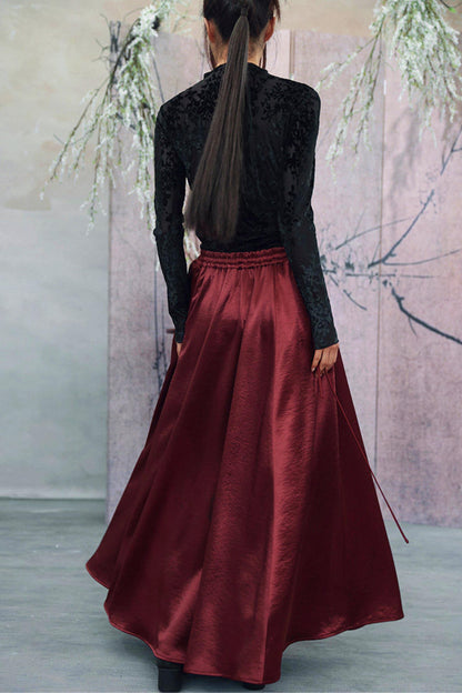 Elegant Satin Skirt