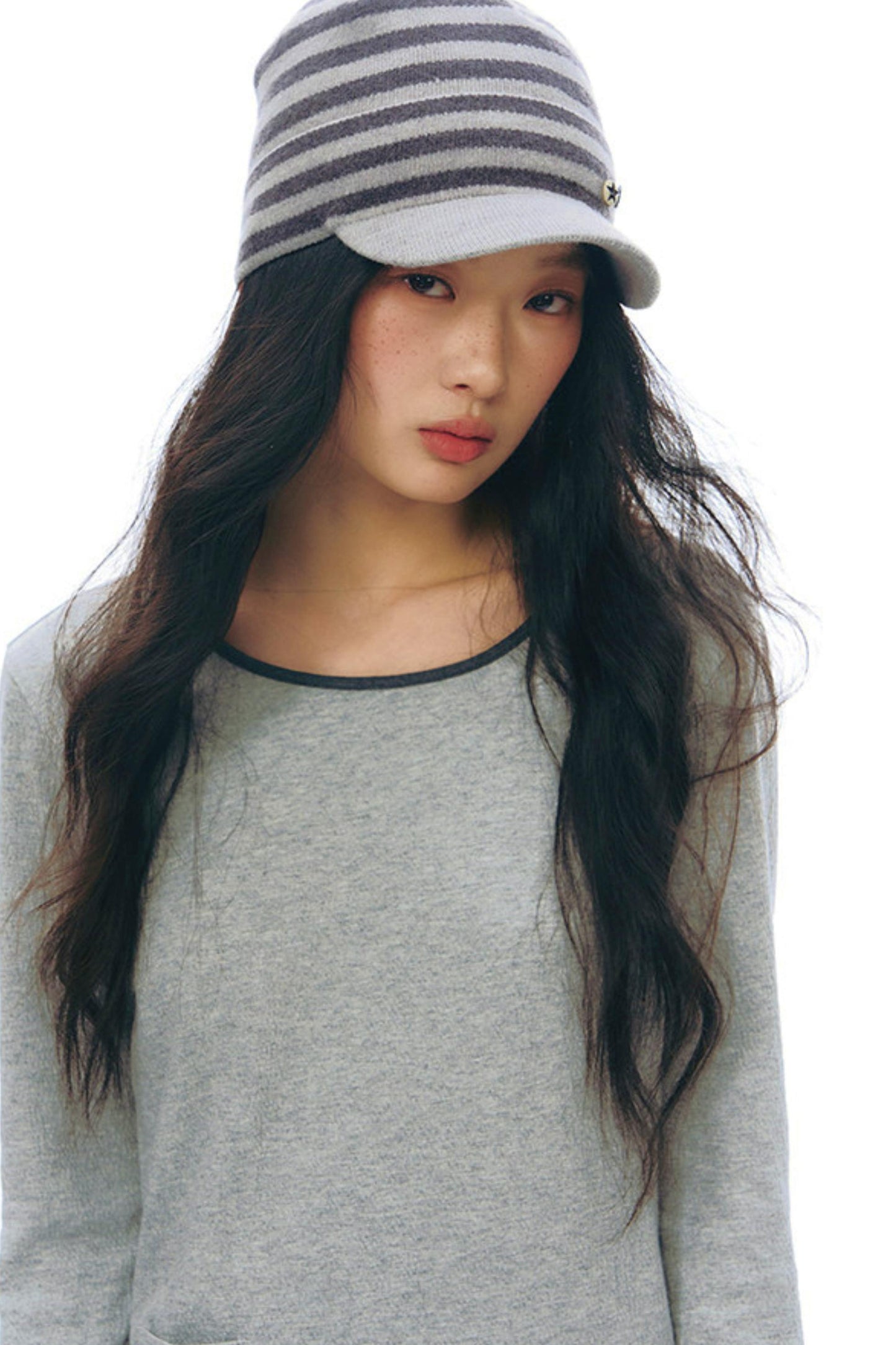 ボーダーニットキャップ