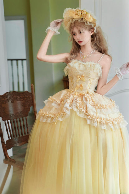 Flower Sweet Mesh Corset Lolita Setup