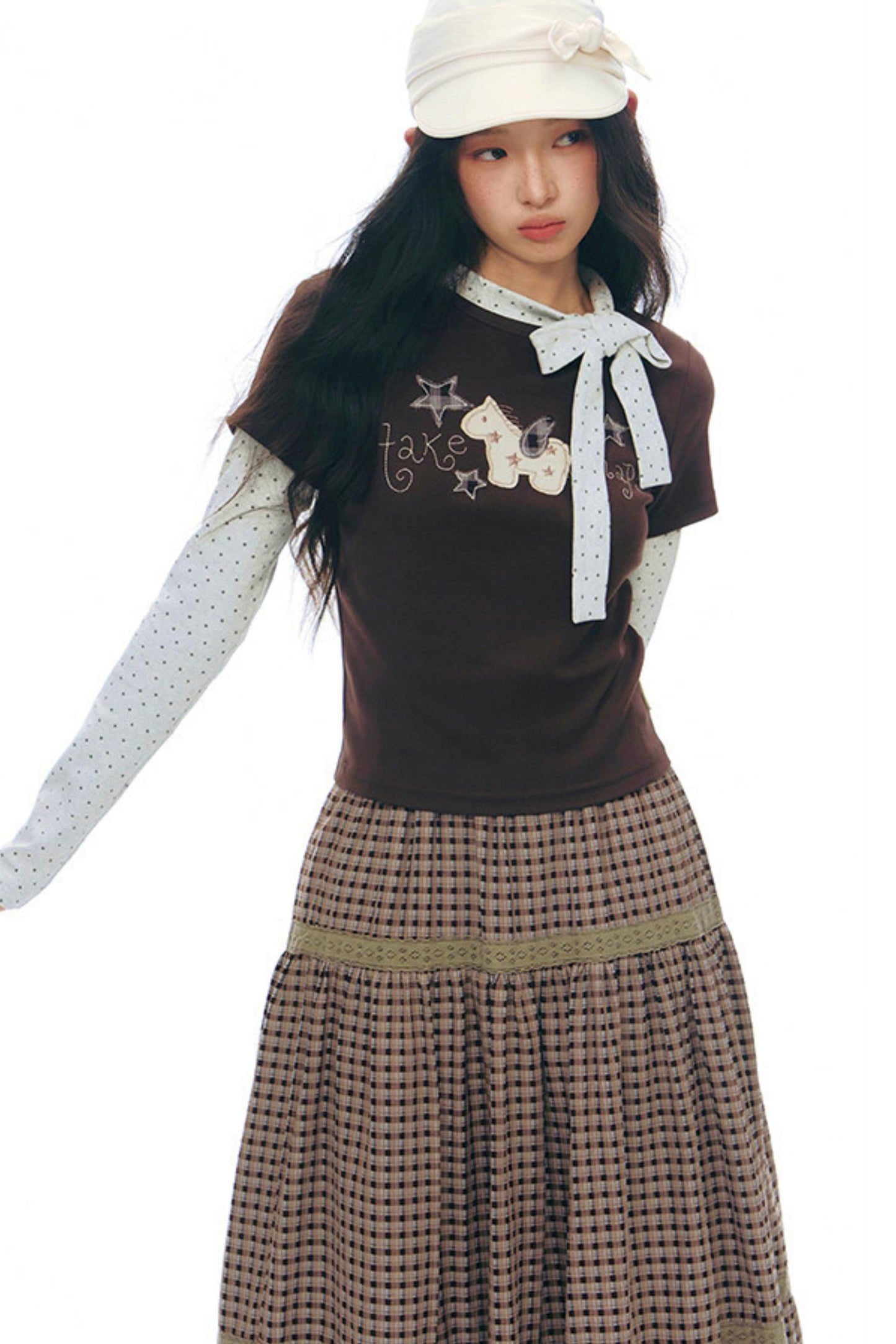 ポニーパッチデザイントップス