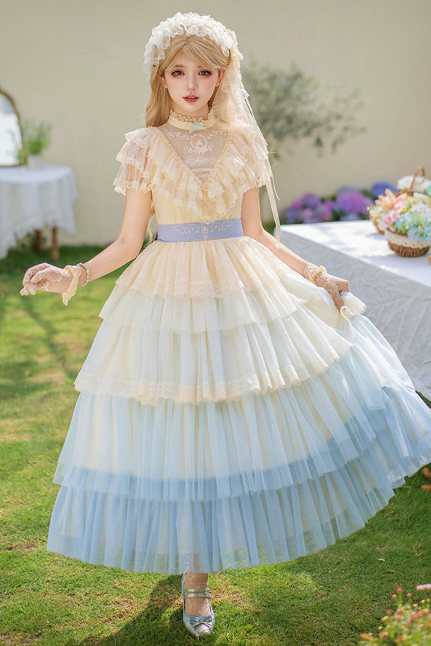 Sweet Gradient Princess Dress + Accessories