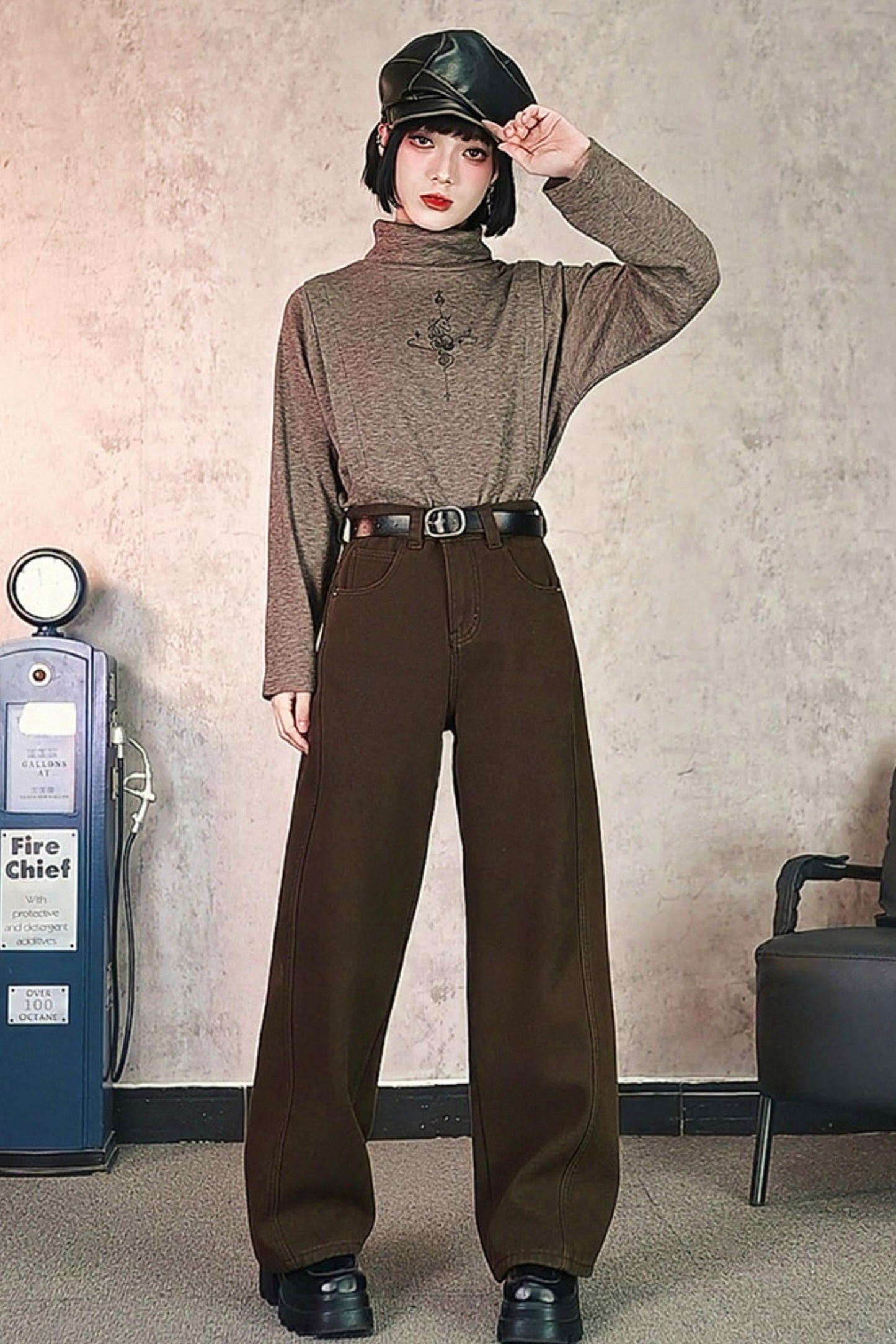 アンブライドチェスハイネックトップス