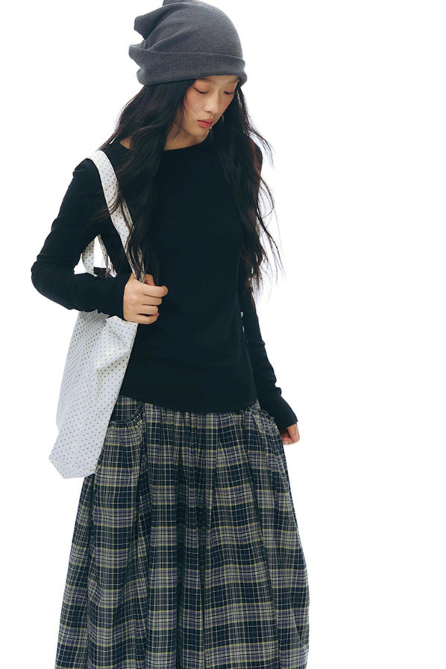 Y2Kボタンレイヤードトップス