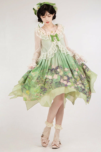 クラシックシフォンローズドレスセットアップ