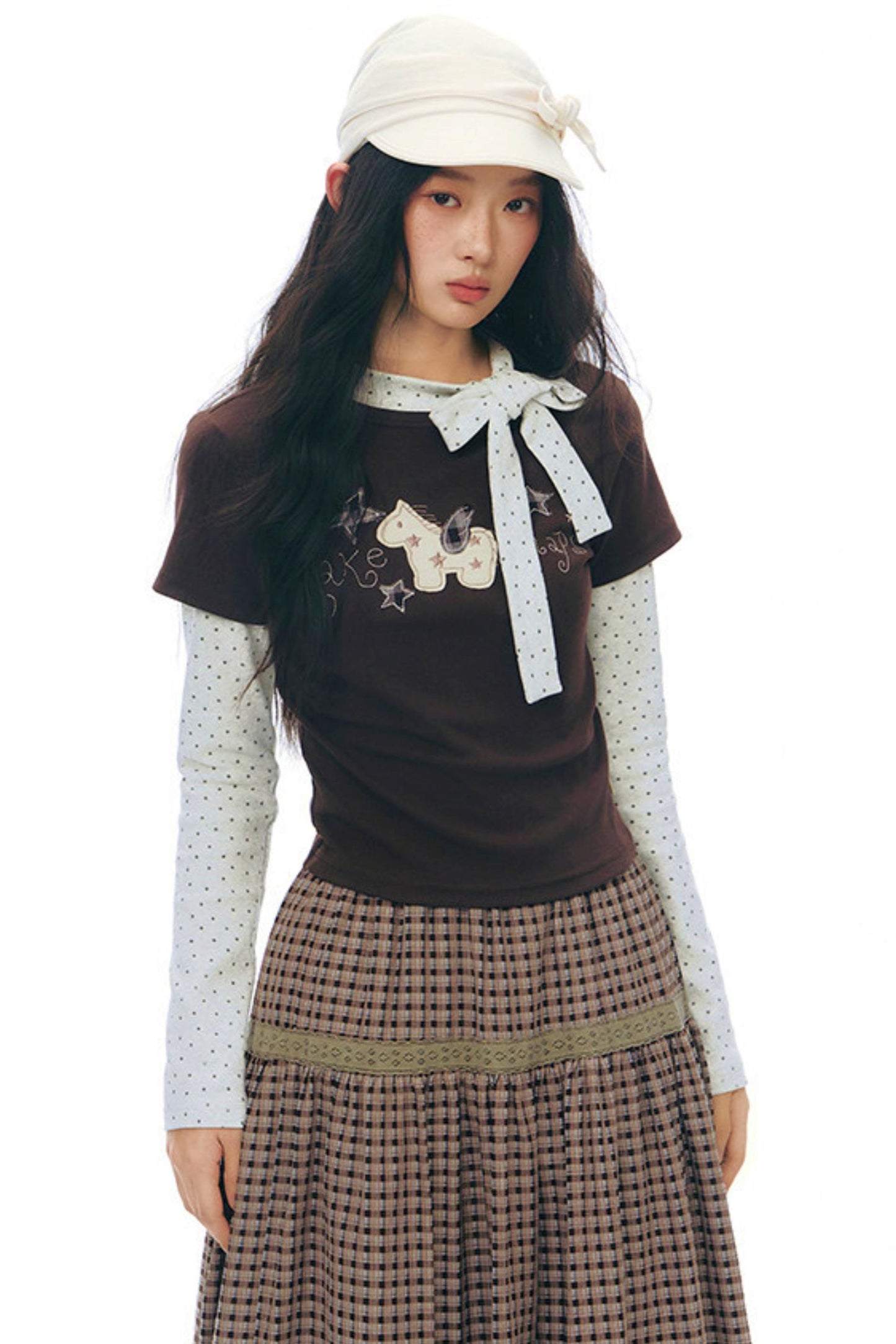 ポニーパッチデザイントップス