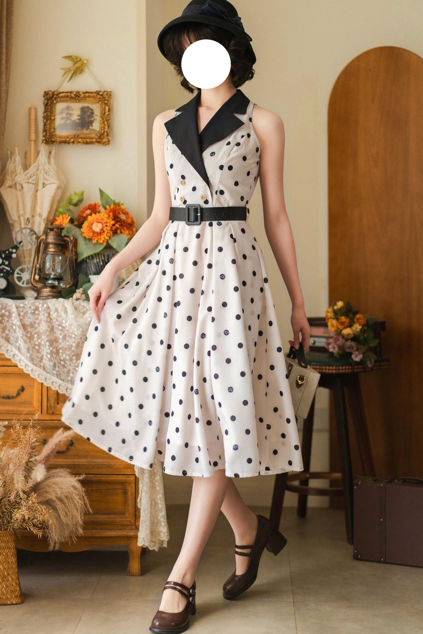 Französisch Elegantes Flare-Kleid