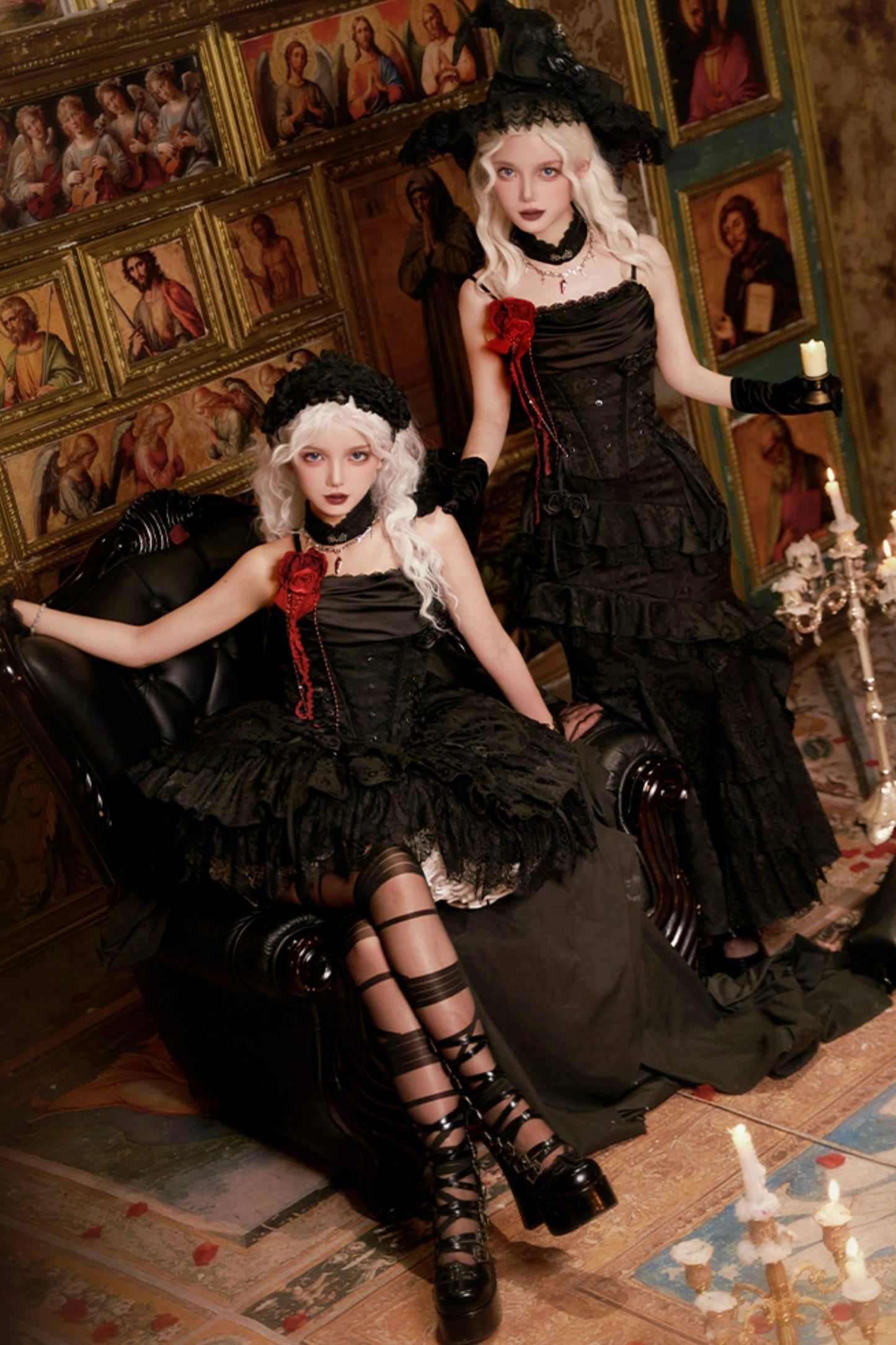 【予約商品】ソーサレスコルセットアンサンブルロリータセットアップ