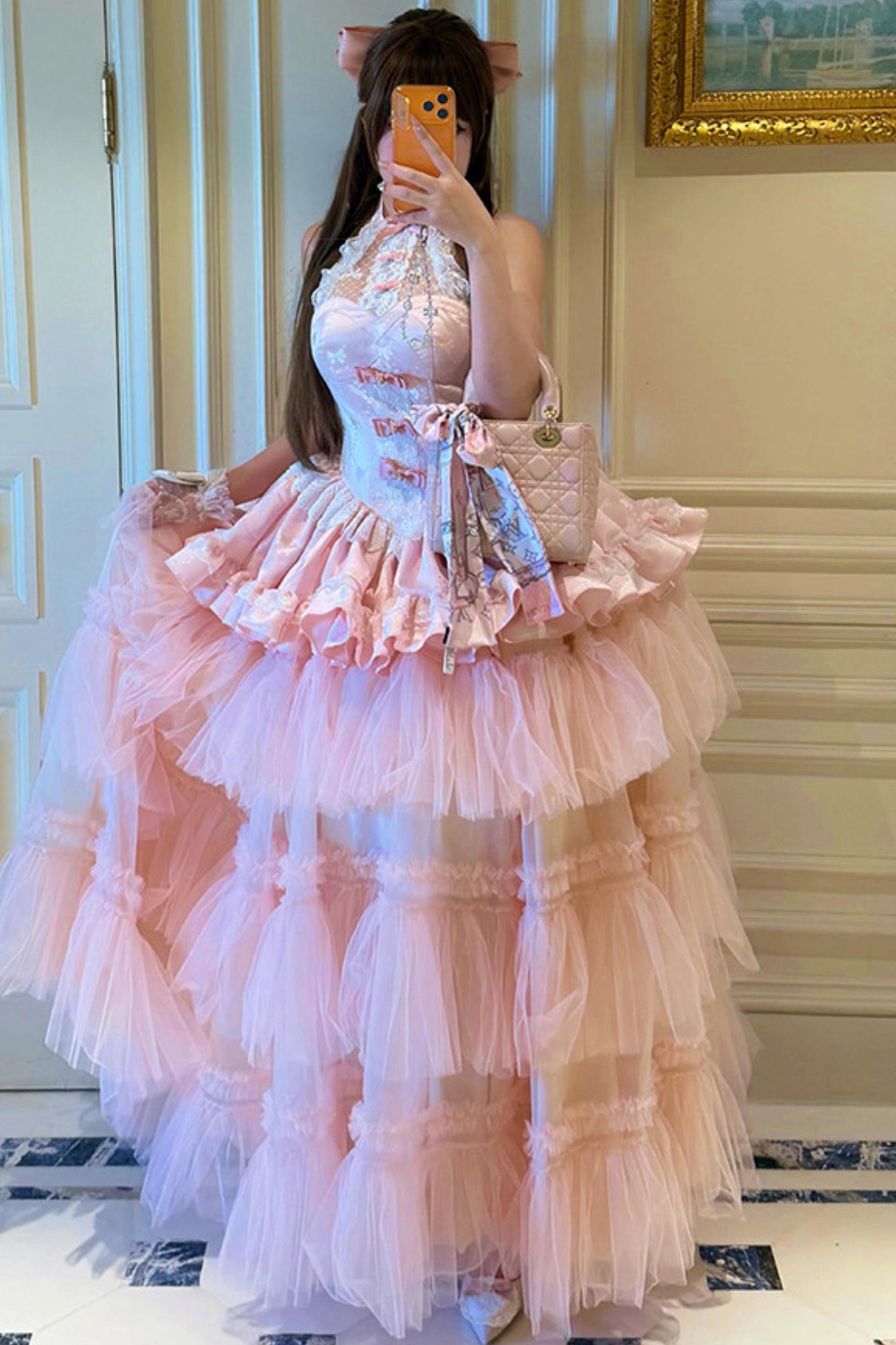 Romantic Pink Princess Dress (Pre-order)