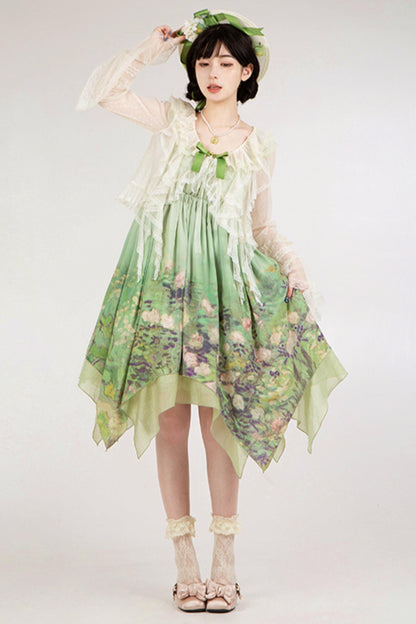 クラシックシフォンローズドレスセットアップ