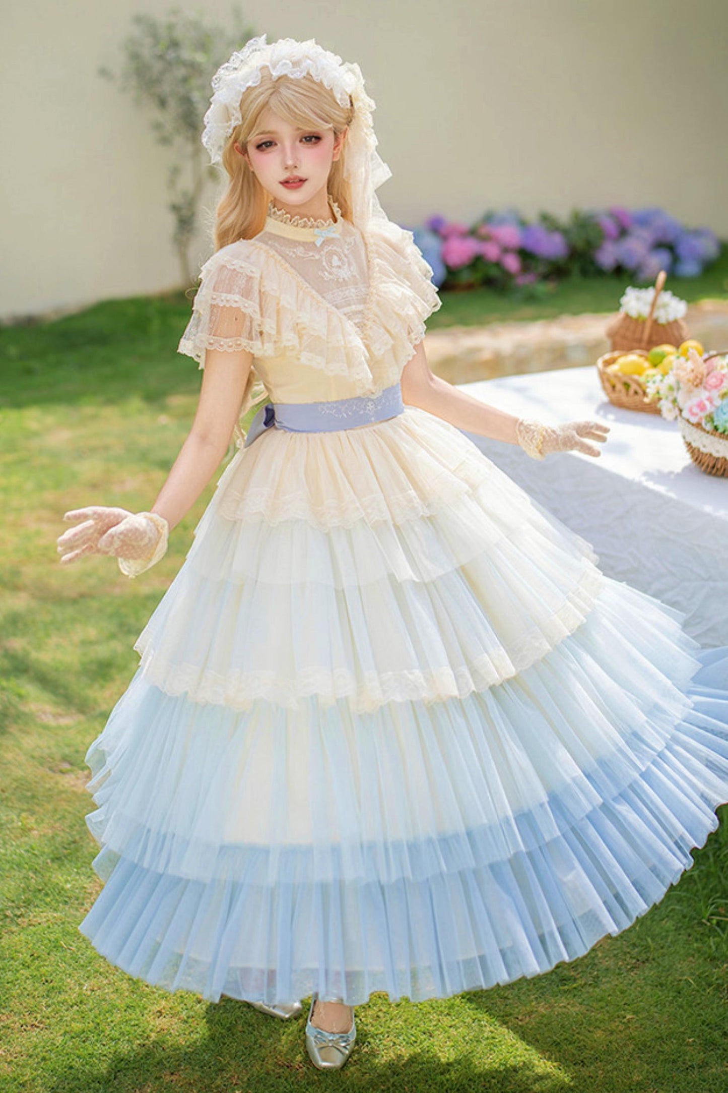 Sweet Gradient Princess Dress + Accessories