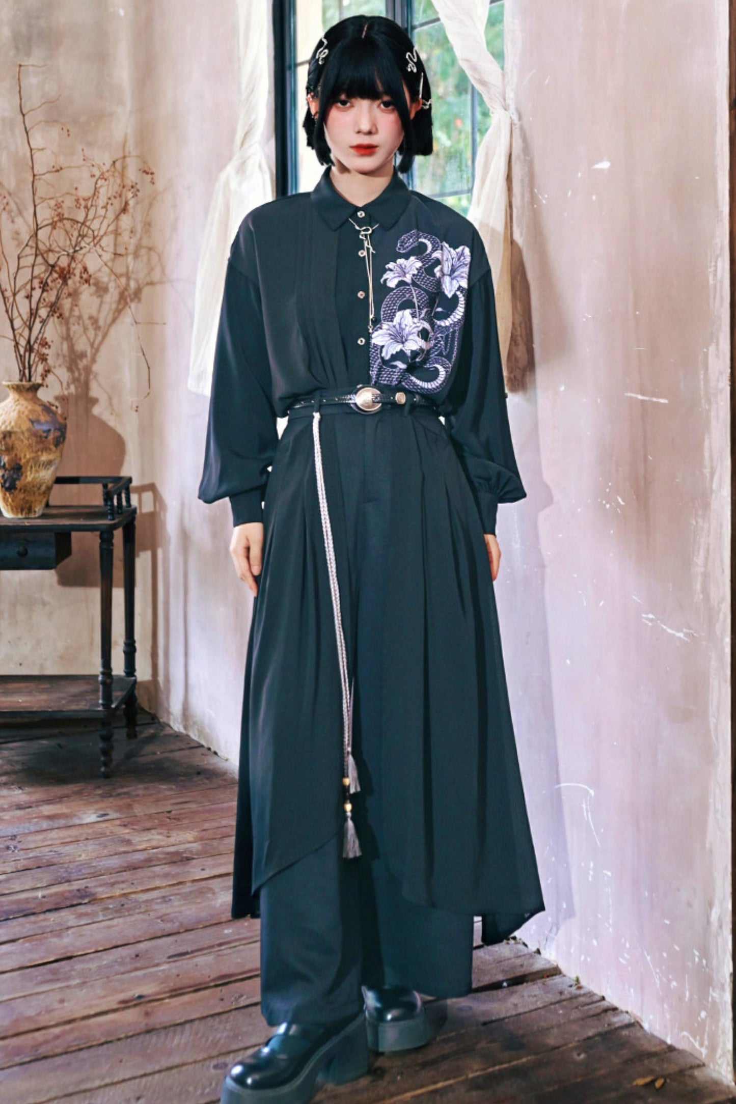 Dark Realm Chiffon Blouse