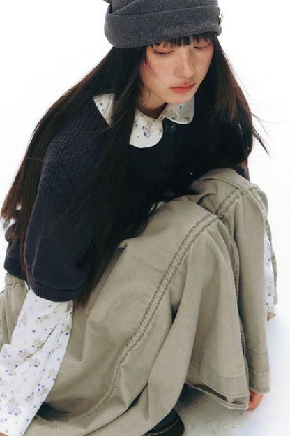 Y2Kニットカーディガン