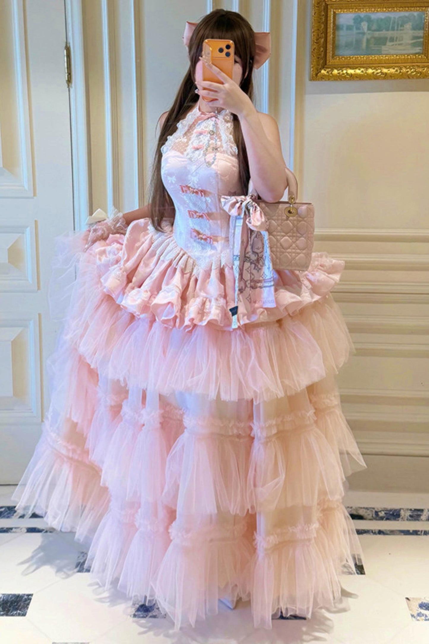 Romantic Pink Princess Dress (Pre-order)