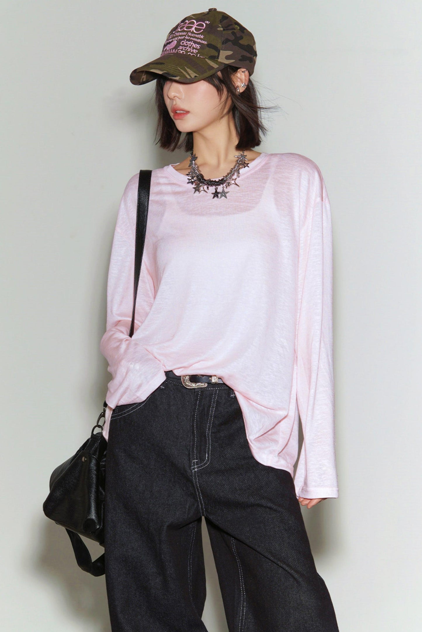 Cover-up Transparentes, lockeres Oberteil