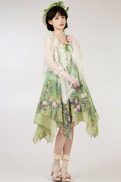 クラシックシフォンローズドレスセットアップ