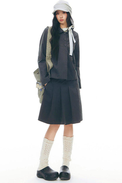 Top aderente con collo alto a stella