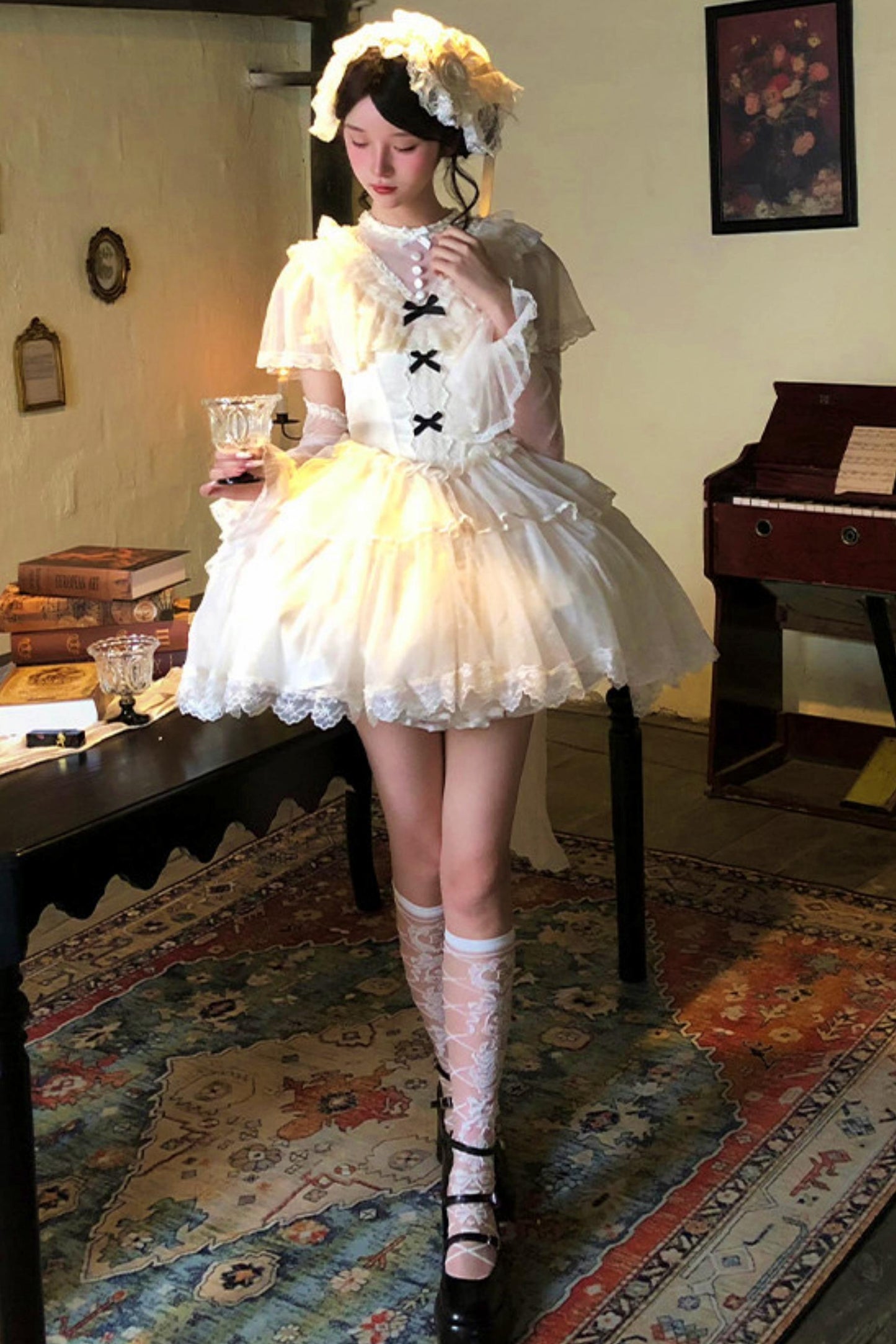 [Pre-Order] White Princess Dress + Accessories