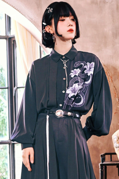 Dark Realm Chiffon Blouse