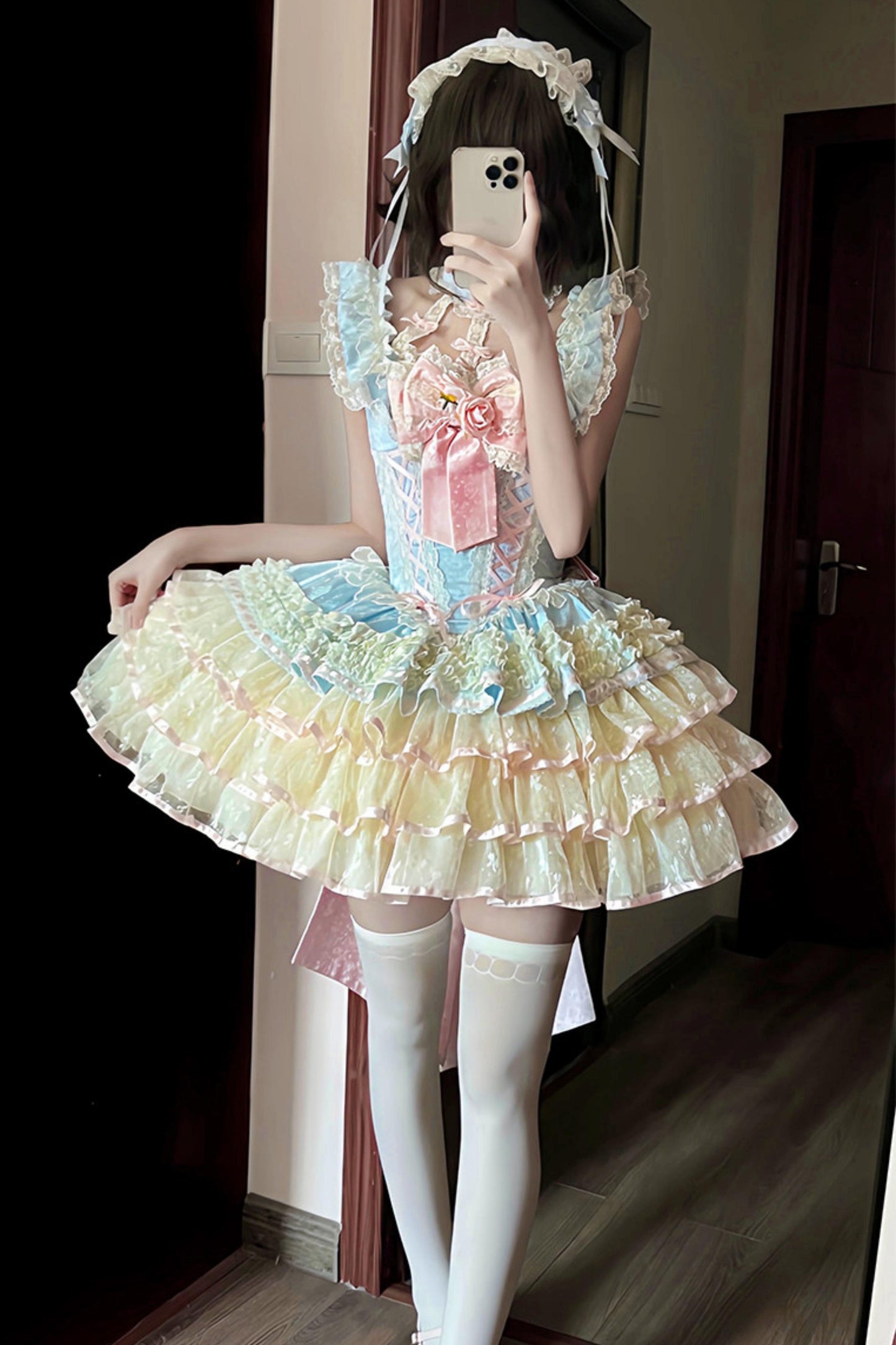 [Pre-order] Rose Ribbon Fairy Princess Dress + Accessories