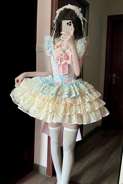 [Pre-order] Rose Ribbon Fairy Princess Dress + Accessories