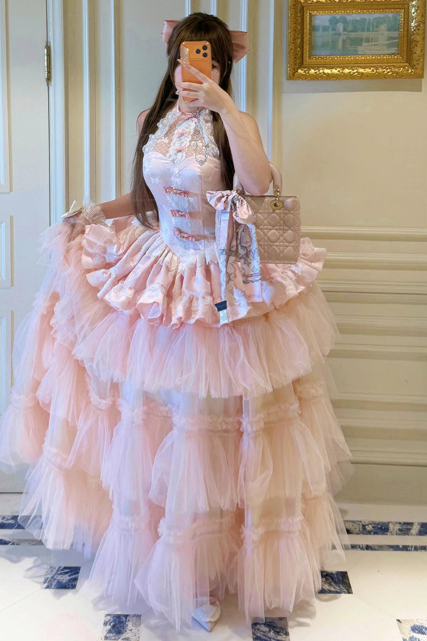 Romantic Pink Princess Dress (Pre-order)
