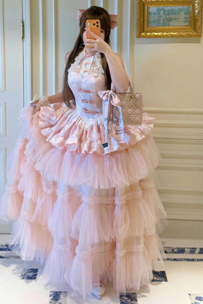 Romantic Pink Princess Dress (Pre-order)