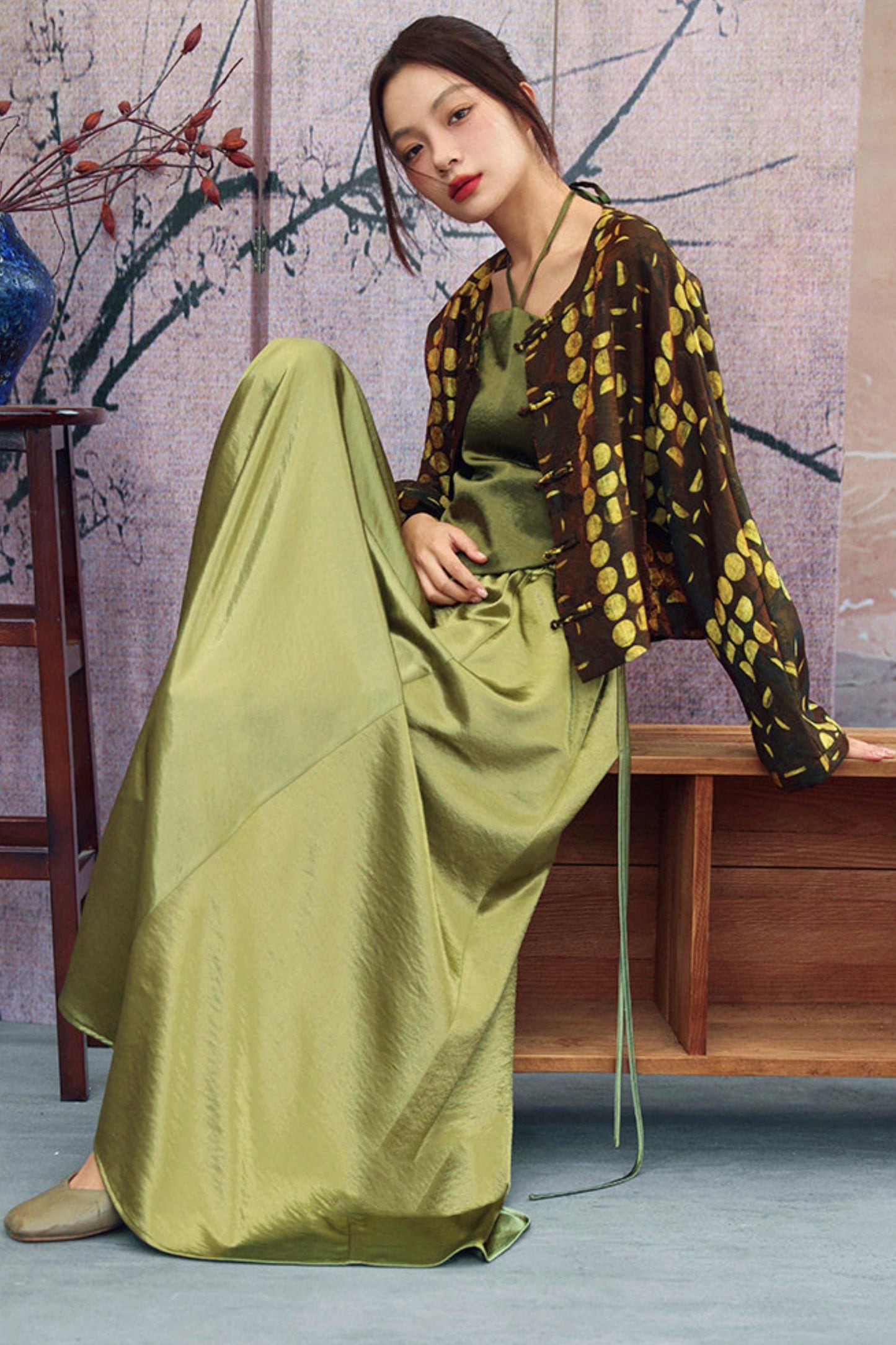 Elegant Satin Skirt